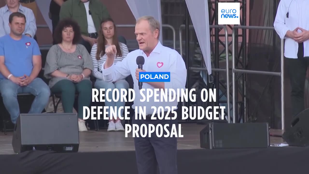 Polish Prime Minister Donald Tusk announces record defence spending in 2025 budget