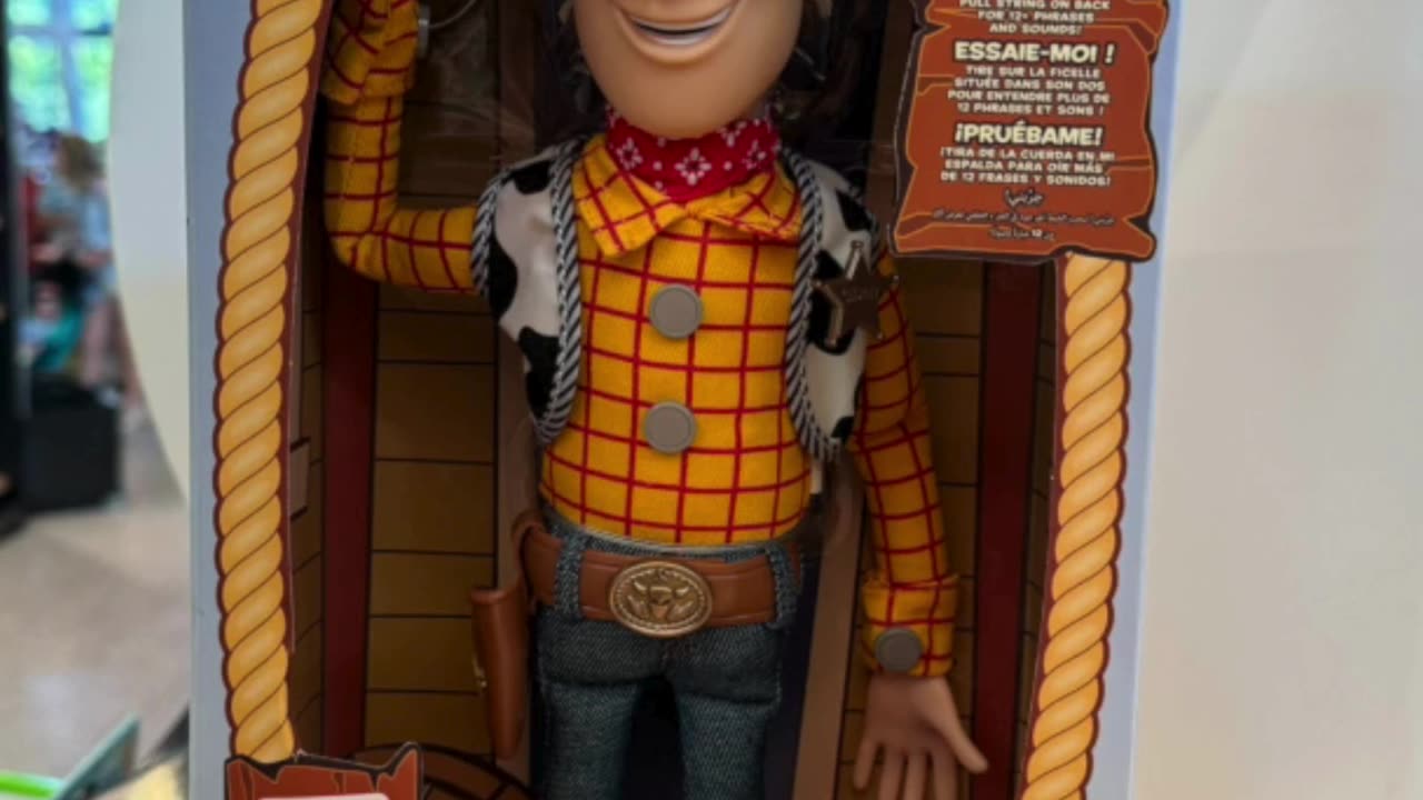 Disney Parks Talking Woody from Toy Story Plush Doll #shorts