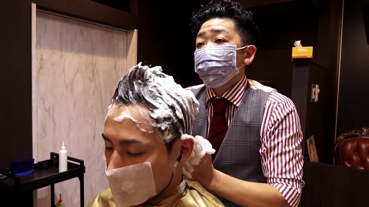 Binaural ASMR｜Barbershop Wing's Onodera's Ultimate Shampoo Massage to Clear the Scalp