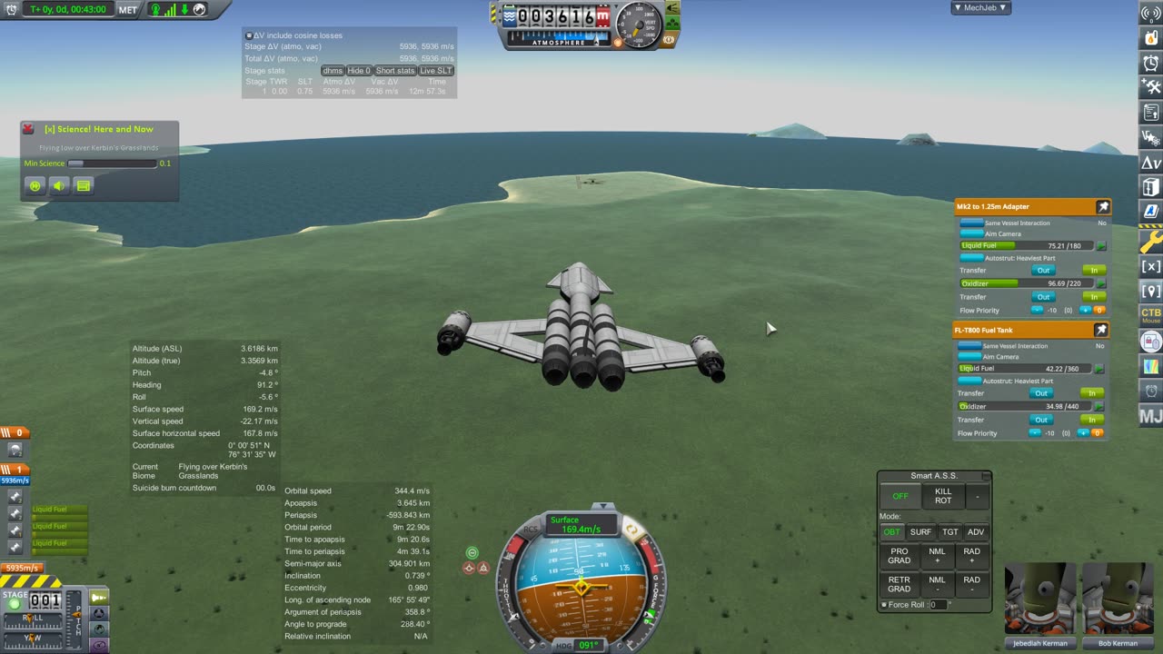 KSP SSTO Landing