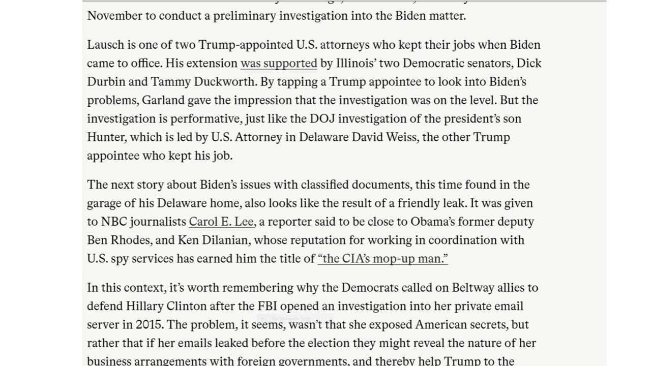 Closing In on the Classified Cover-up for Biden's