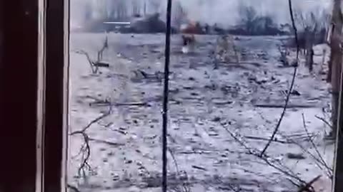 Ukrainian military hold positions inside civilian houses in Bahkmut.