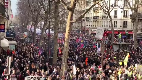 Protests in France today