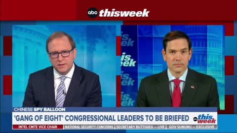 Rubio on This Week: "It's not a coincidence this [balloon] traversed the United States."