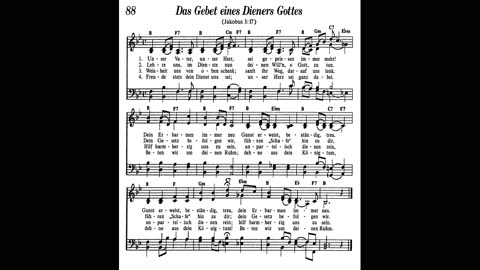 Das Gebet eines Dieners Gottes (Lied 88 aus Singt Jehova Loblieder)