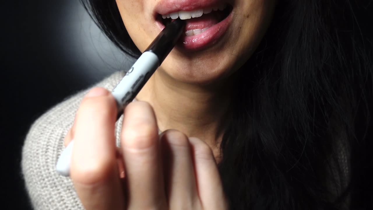 ASMR PEN NIBBLING