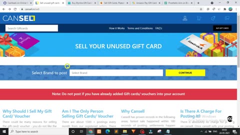 Top 5 Websites to Sell Any Gift card Online