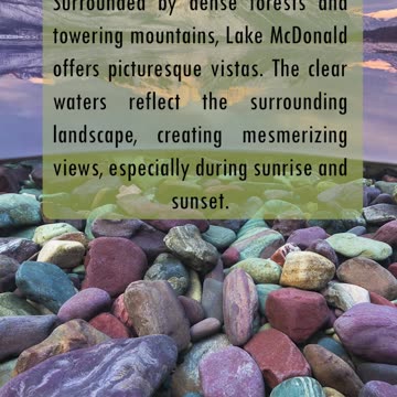 Tranquil Beauty of Lake McDonald: Glacier National Park