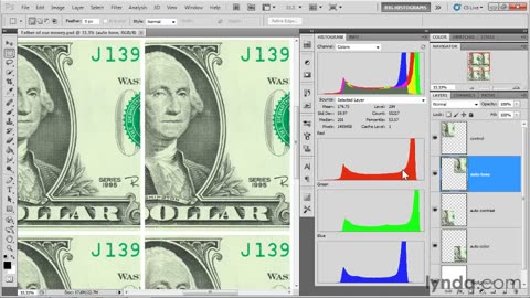 4 Reading a channel-by-channel histogram