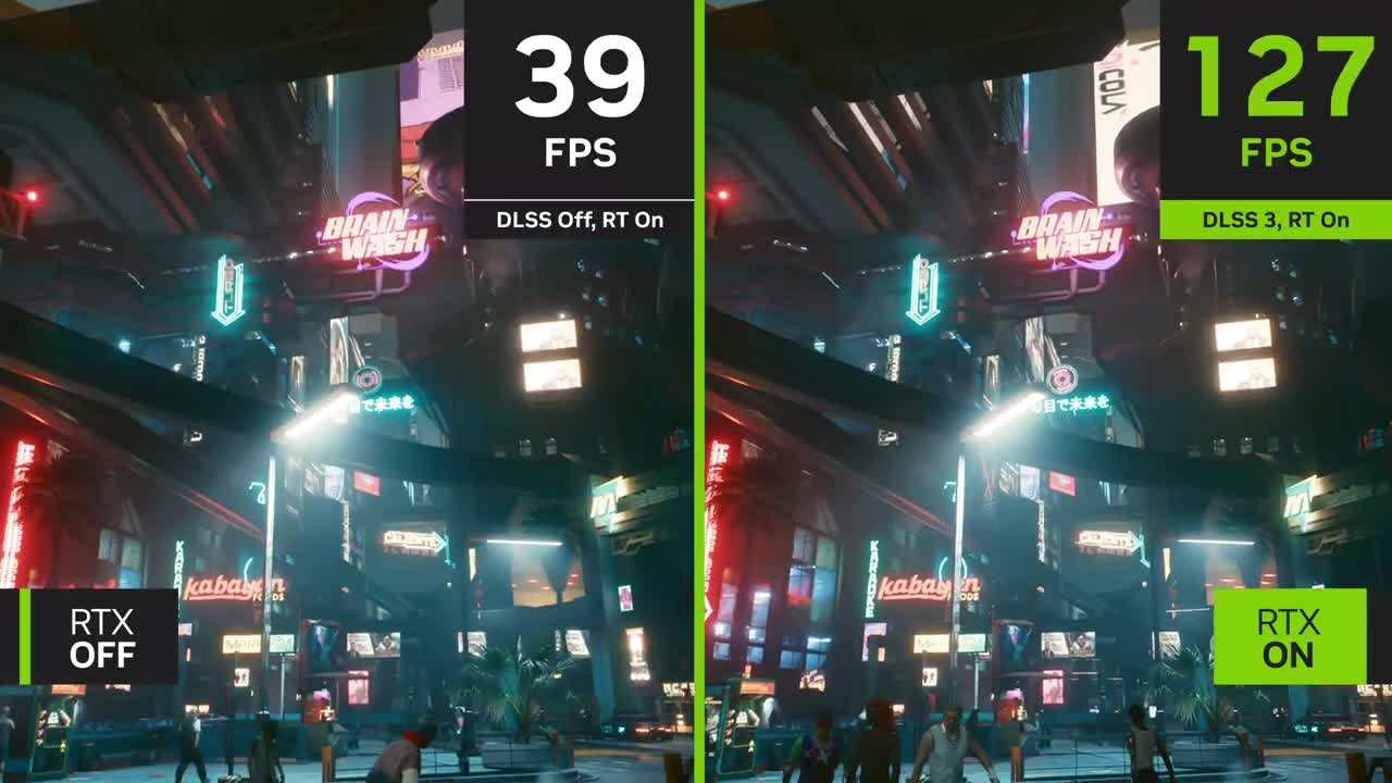 Cyberpunk 2077 - Official 4K NVIDIA DLSS 3 Comparison Video