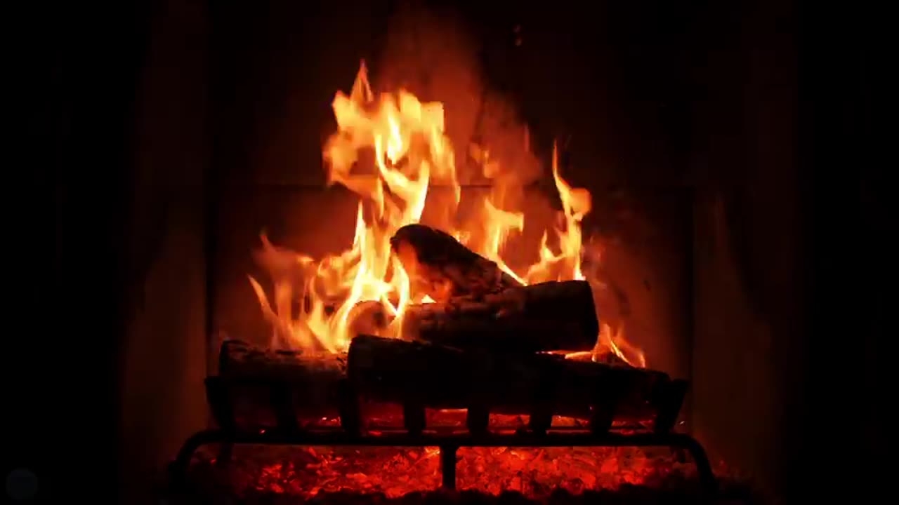 2023 Best Crackling Fireplace & Relaxing Piano Jazz Music -