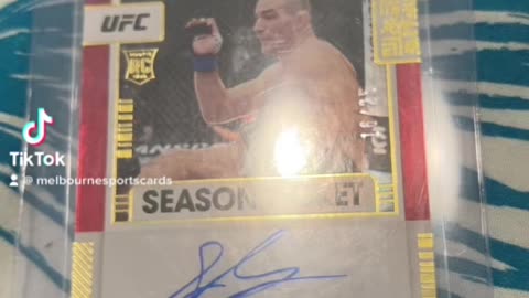 Sean strickland auto ufc card