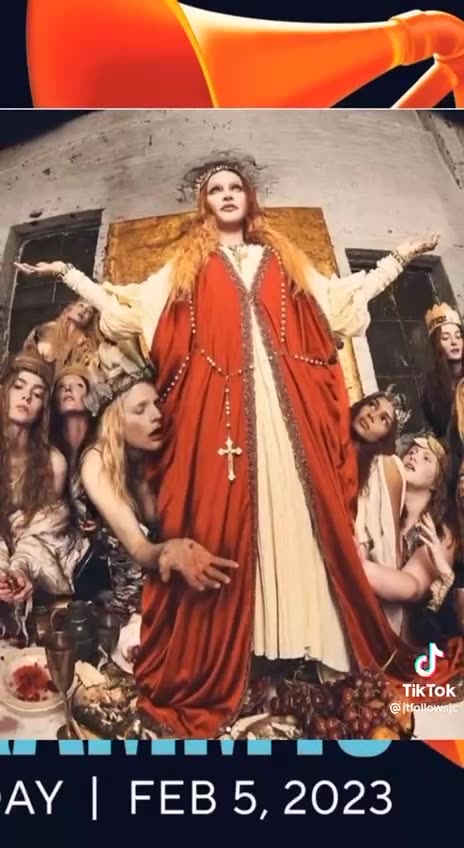 Satanic ritual at awards last night.