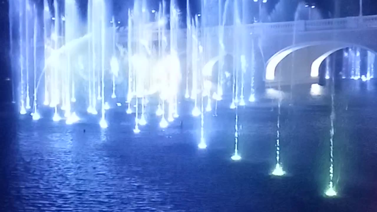 Nightly Light Show at the Hyatt Baha Mar Resort Bahamas