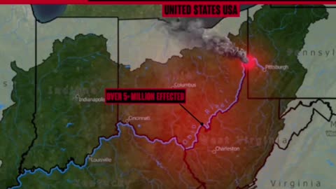 Vinyl Chloride, a deadly chemical has “contaminated the Ohio River due to train derailment.