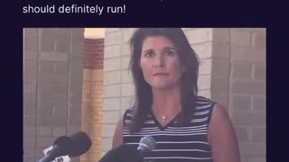Trump Says Nikki Haley Should Run!