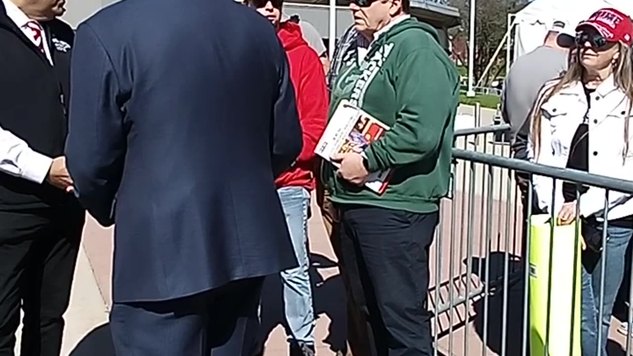 Mike Lindell being interviewed