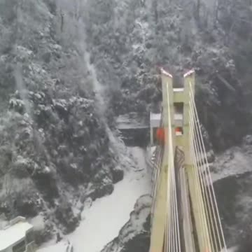 Вантовый мост, мост въезд на Красную Поляну, Сочи.