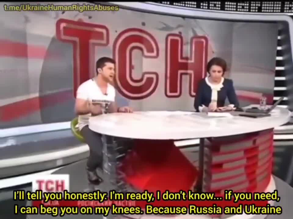 Zelensky begging on TV (2014)