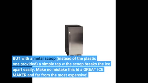 EdgeStar OIM450SS Outdoor Undercounter Clear #IceMaker - Stainless-Overview