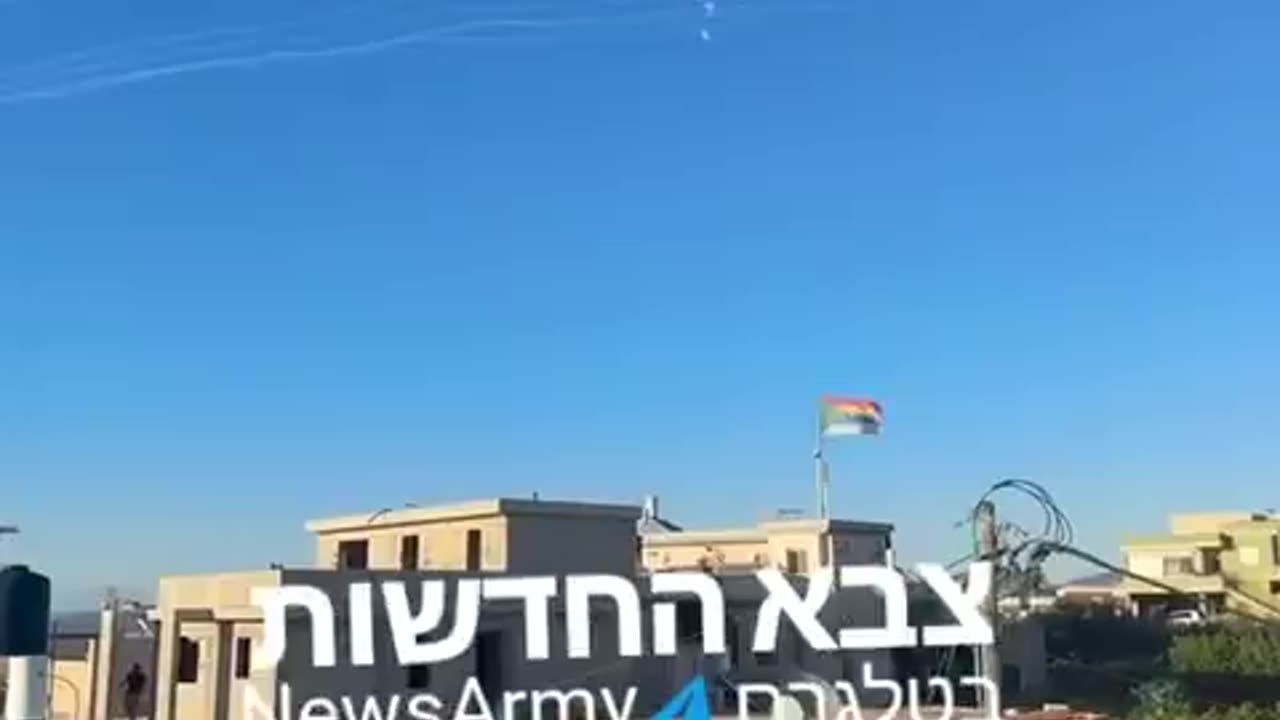 Multiple Iron Dome interceptions seen following sirens that sounded in Ma'alot