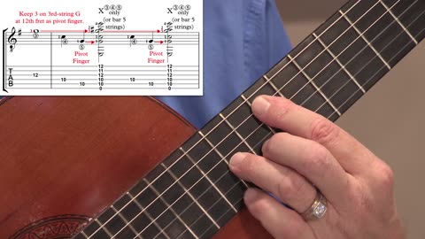 Technique Left-Hand, Part I. Video 47: m37-39, Option B chord with Version #2 of the arpeggio