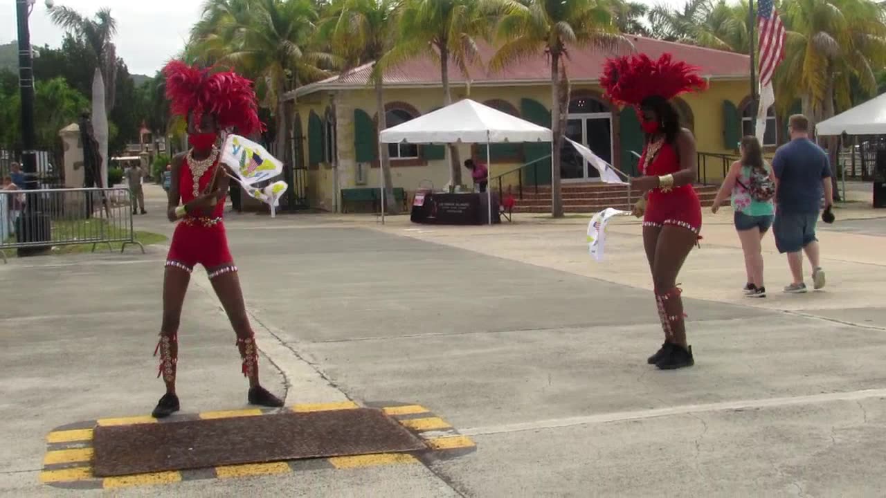 Dancers at St. Croix's Harbor