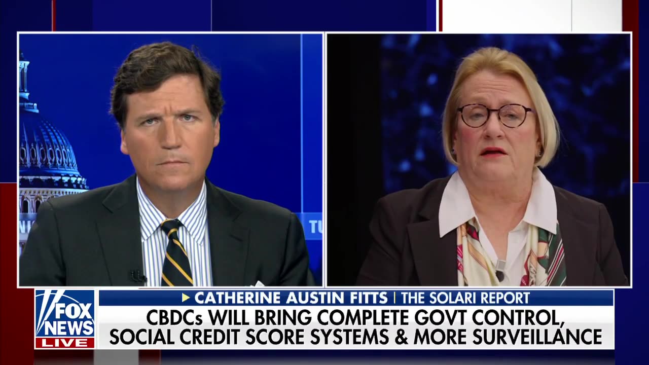 Catherine Austin Fitts and Tucker Carlson on the danger of CBDC (Central Bank Digital Currency)