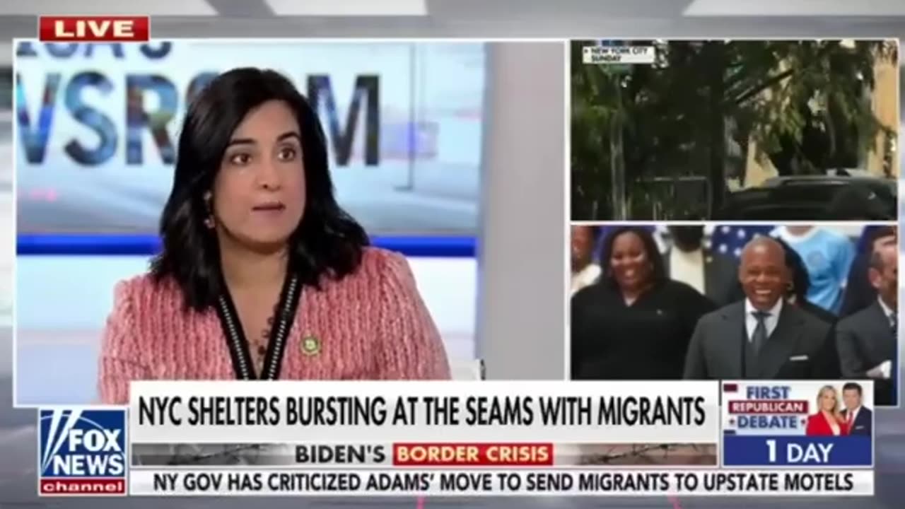 (8/26/23) Malliotakis Calls Out Dems using taxpayer funds, buildings & parks for illegal immigrants