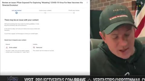 PV video of Pfizer director discussing mutating virus - banned by YouTube VP Global Trust & Safety