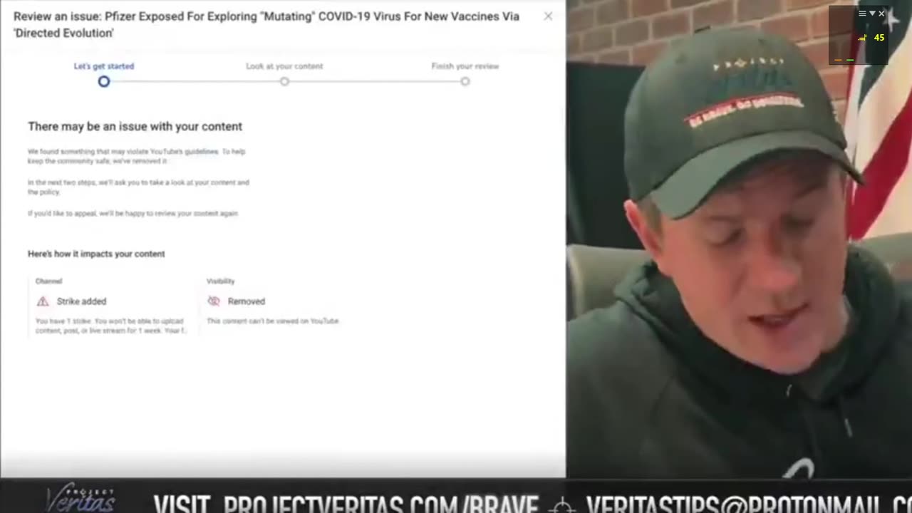PV video of Pfizer director discussing mutating virus - banned by YouTube VP Global Trust & Safety