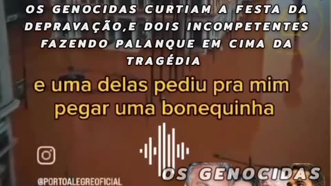 Os Genocidas: desgoverno leite, luladrão, Luciano Huck e madonna. zombaram dos gaúchos mortos.