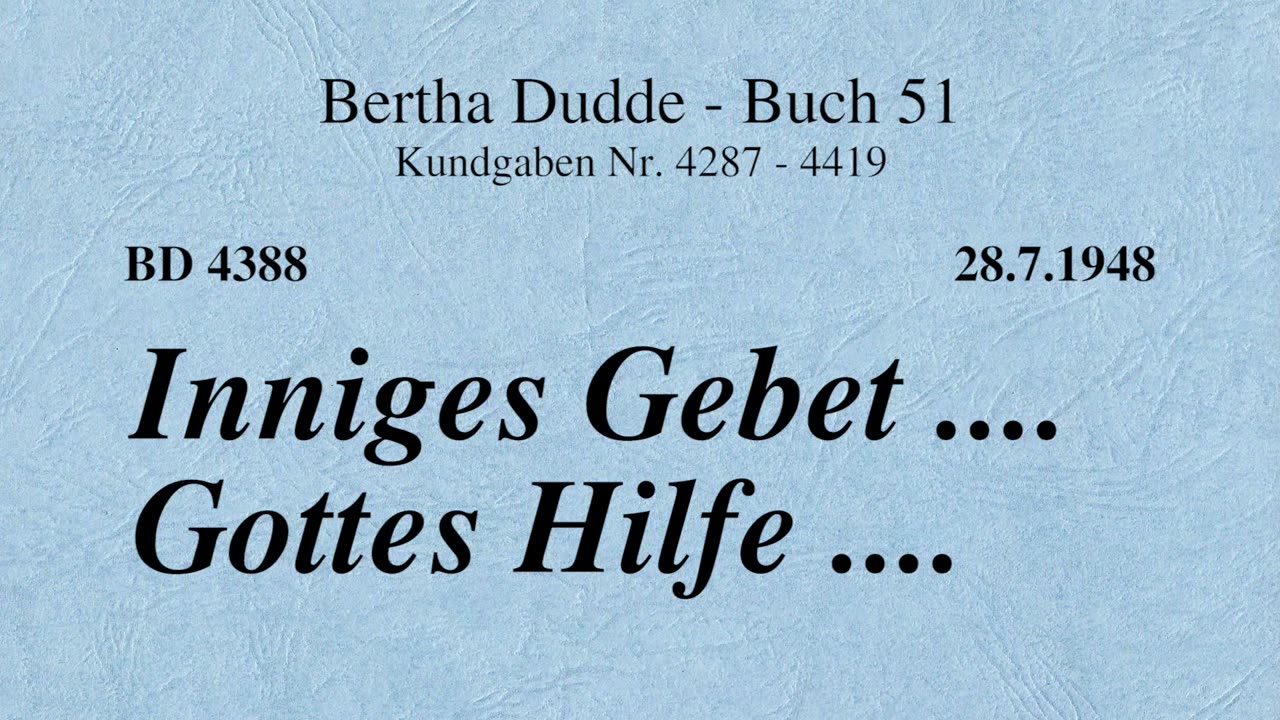 BD 3488 - GOTTES WORT UND SEINE KRAFT ....