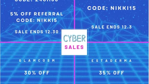 💕 CYBER SALES!!! 💕 (PST Dates)