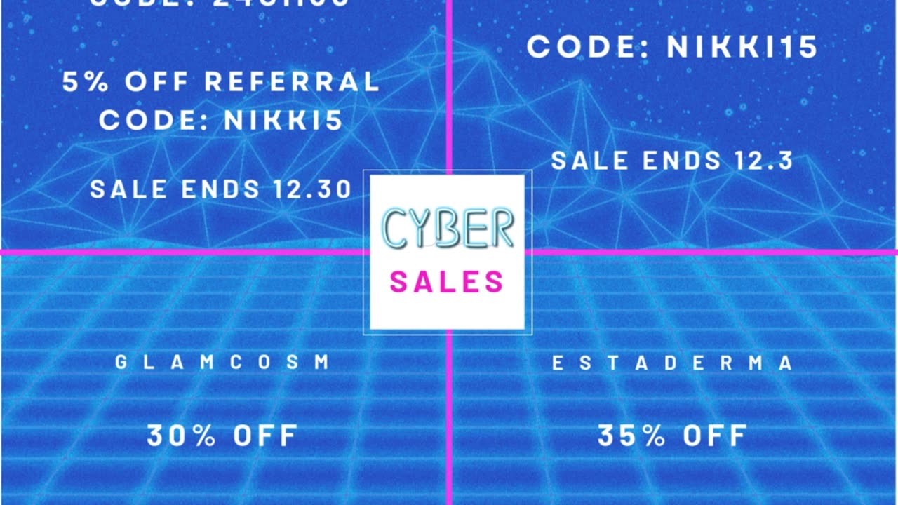 💕 CYBER SALES!!! 💕 (PST Dates)