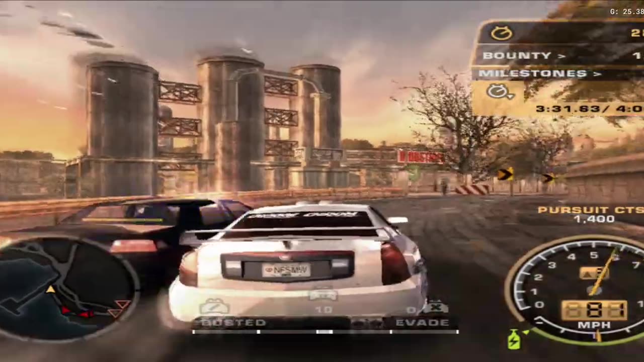 NFS Most Wanted Black Edition - Challenge Series Event 18 Gameplay(AetherSX2 HD)