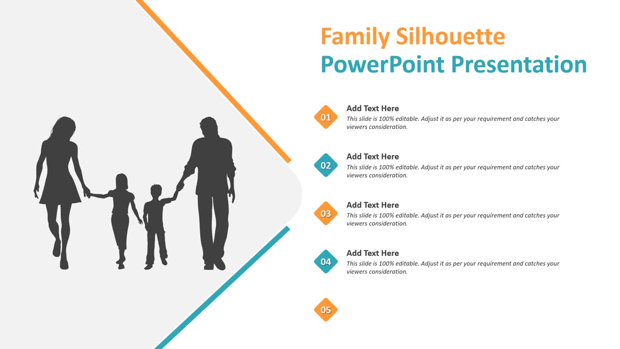 Family Silhouette PowerPoint Template