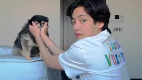 Taehyung's dog, Yeontan,