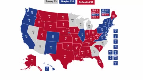 2028 Election Prediction - Josh Shapiro vs Ron DeSantis