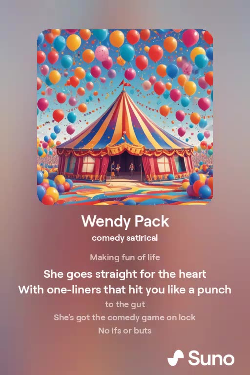 SONG 4 WENDY PACK