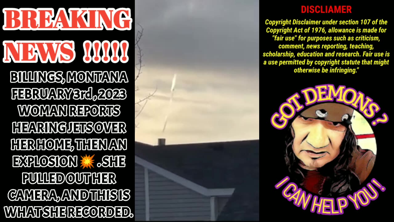 BREAKING NEWS: BILLINGS MONTANA FEBRUARY 3rd, 2023 WOMAN REPORTS HEARING JETS & EXPLOSIONS 💥