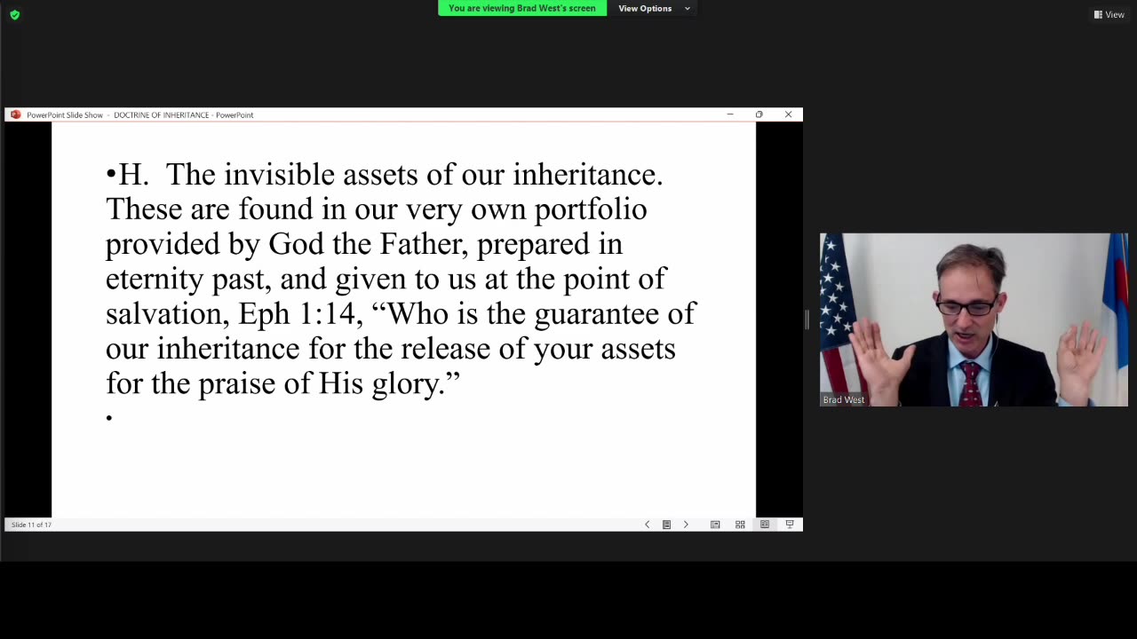 Ephesian 5:5, Doctrine of inheritance, Pastor Brad West, May 5 2024