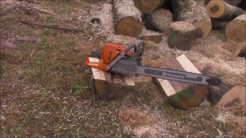 Husqvarna 572 Build Working The Firewood Pile