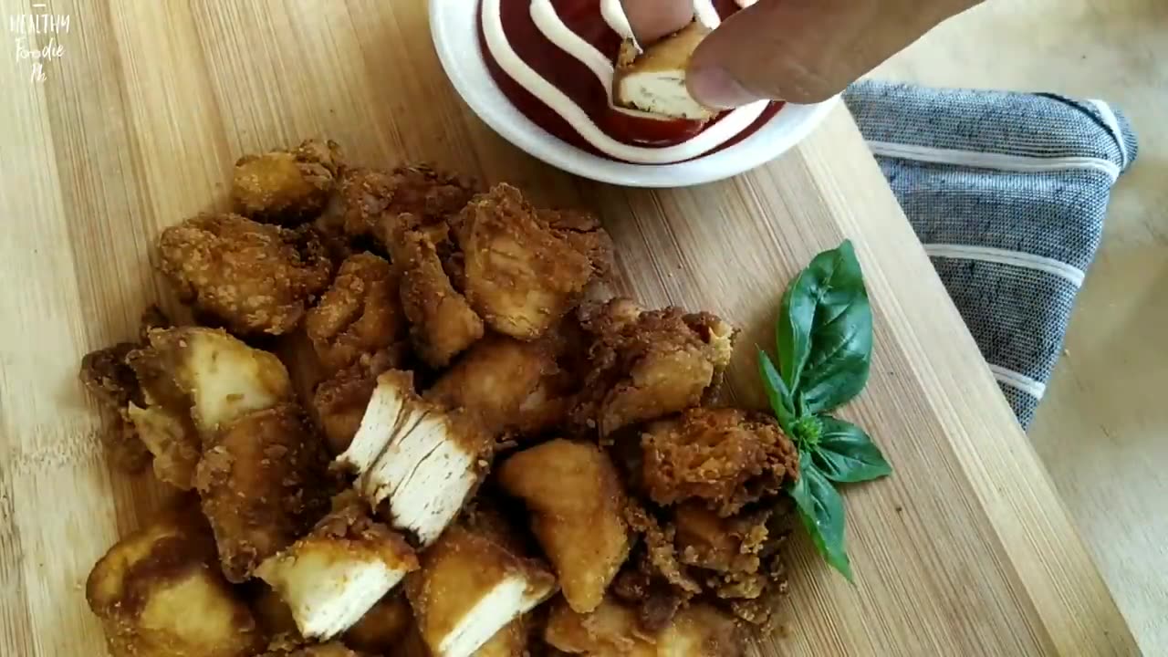 Tofu Meat Recipe | How to make Tofu look and taste like Chicken