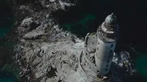 Drone Footage Of Sakhalin Lighthouse In Russia