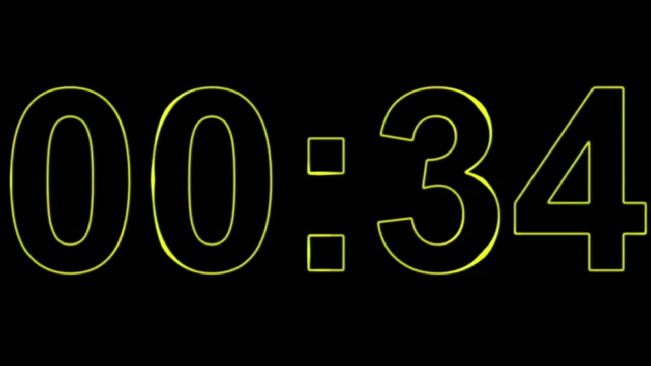1 Minute Timer Yellow with Dance Music