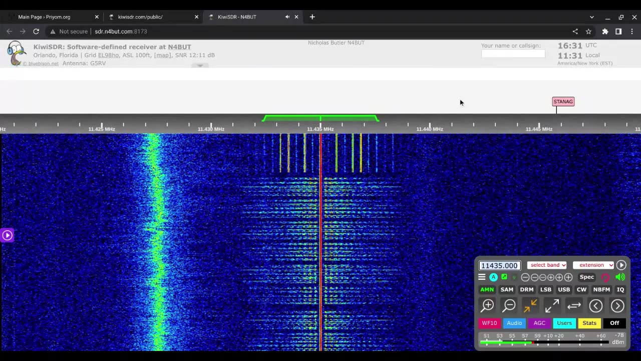 HM01 13/02/2023 1628 UTC 11435kHz