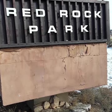 Red Rock Gallup New Mexico on January 31st, 2023 Beautiful huge ROCK