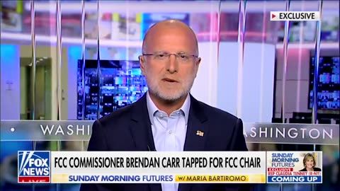 Trump's FCC Chairman Brendan Carr: "Combatting Big Tech censorship is going to be a top priority"