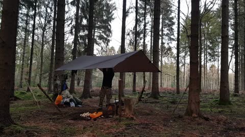 Tarp. Taking down the auxiliary line. 25th Jan 2023